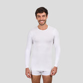 تيشرت بأكمام طويلة ورقبة دائرية