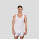 فانيلة داخلية بدون أكمام بتصميم X من الضهر