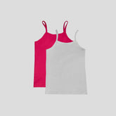 مجموعة من قطعتين من القمصان ذات الحزام الرفيع البسيط