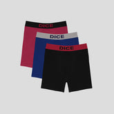 مجموعة من 3  بوكسر طويلة سادة