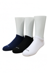 Men's Half Socket Terry Heel & Toe Socks 3-Pack