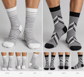 Men’s Long Printed Half-Terry Socks p*3
