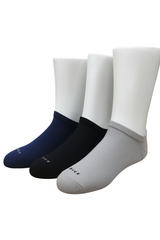 Men's Half Socket Terry Heel & Toe Socks 3-Pack