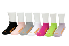 Girls’ days-of-the-week socket socks – 7 pack