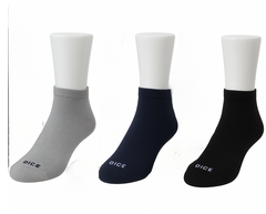Men's Half Socket Socks 3-Pack